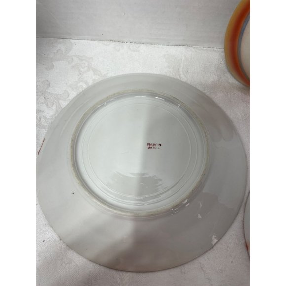 Luster ware Cup Saucer Plate Swan Lake Sunset - Picture 8 of 12